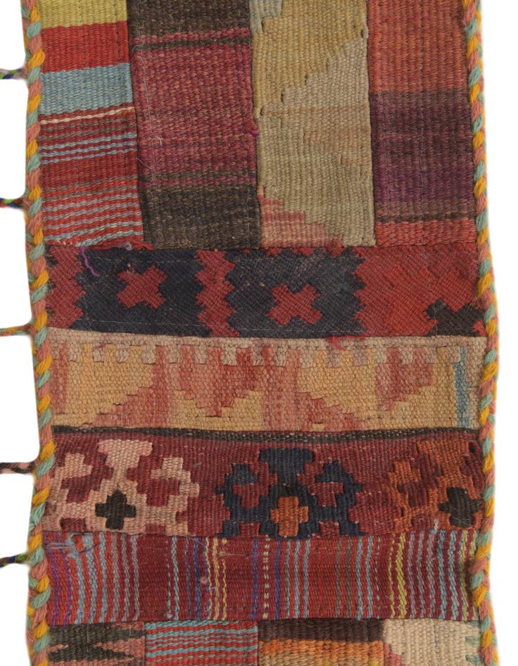 Detail image of 1' 8 x 4' 4  Hand Woven Wall Art Wool Rug