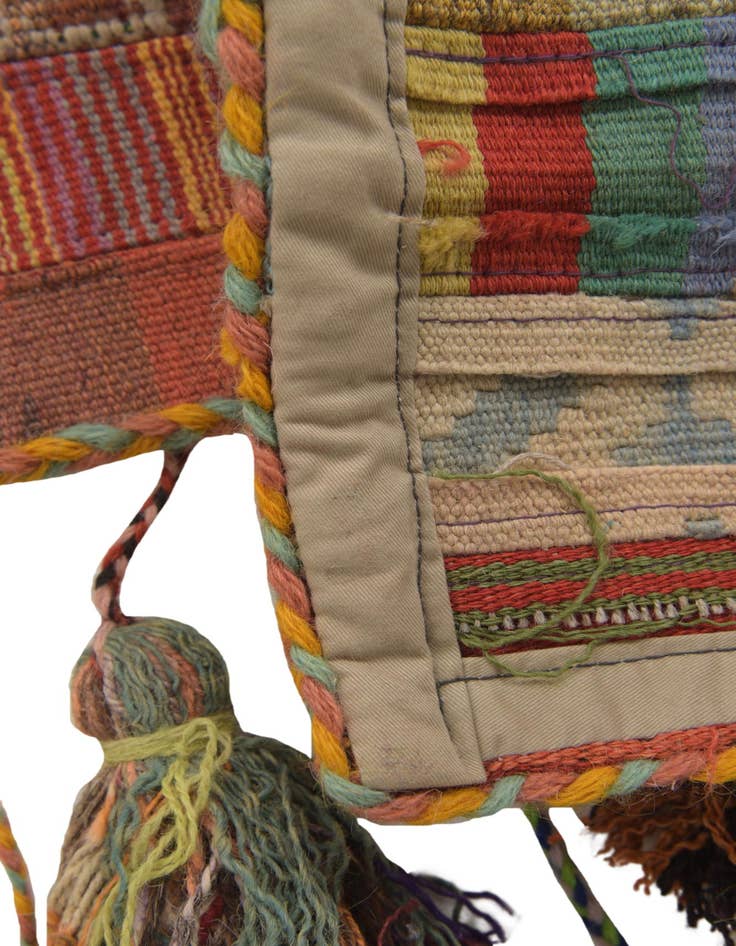 Detail image of 1' 8 x 4' 4  Hand Woven Wall Art Wool Rug