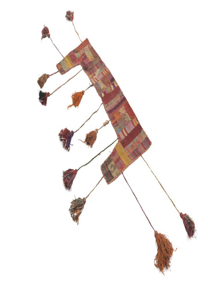 1' 8 x 4' 5 Hand Woven Wall Art Wool Rug