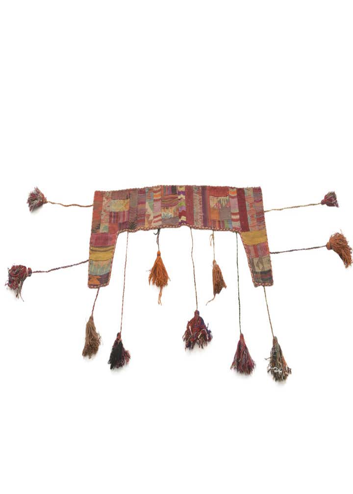 1' 8 x 4' 5 Hand Woven Wall Art Wool Rug