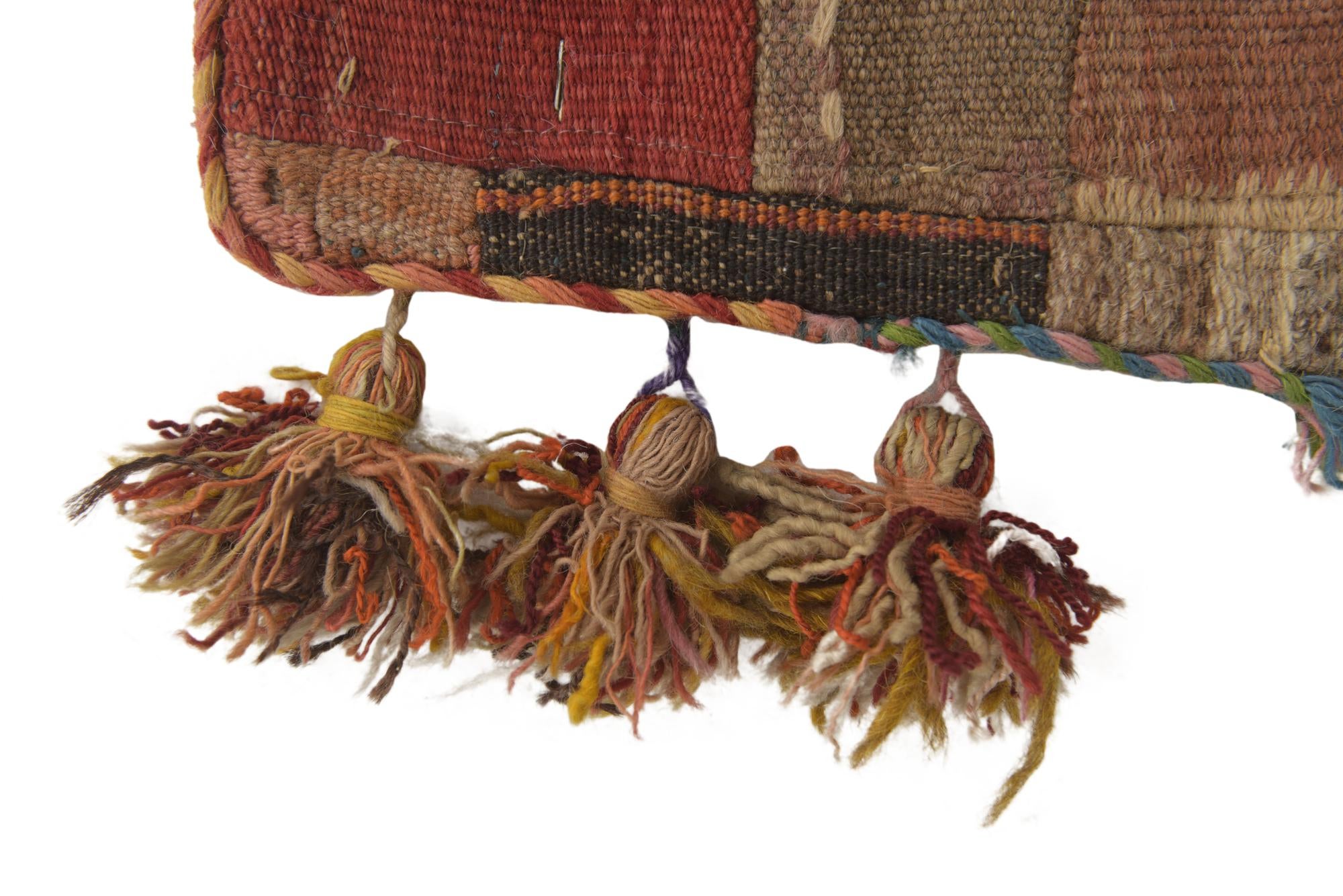 1' 7 x 4' 2 Hand Woven Wall Art Wool Rug