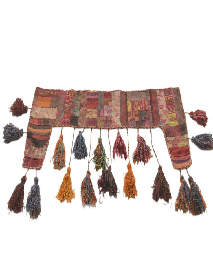 Detail image of 1' 8 x 4' 4  Hand Woven Wall Art Wool Rug