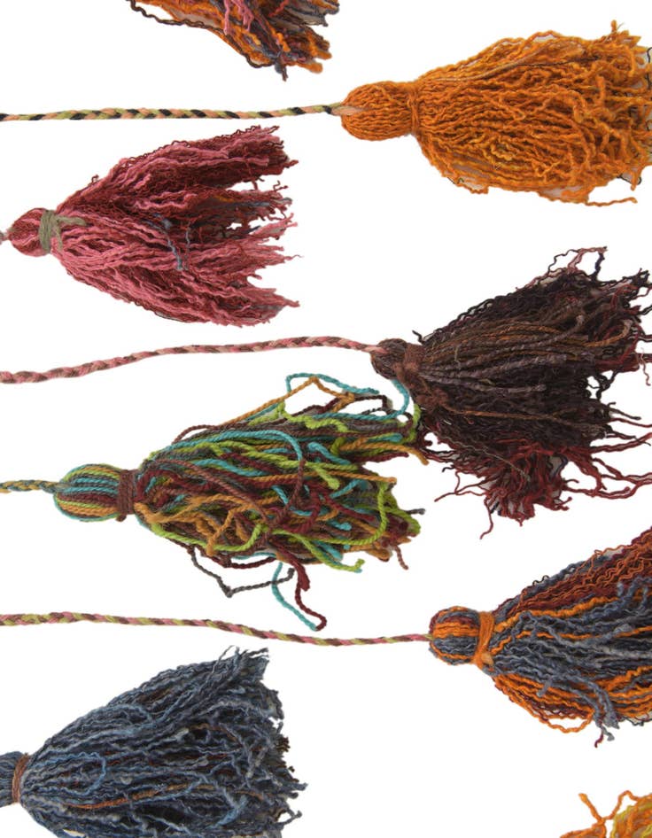 Detail image of 1' 8 x 4' 4  Hand Woven Wall Art Wool Rug