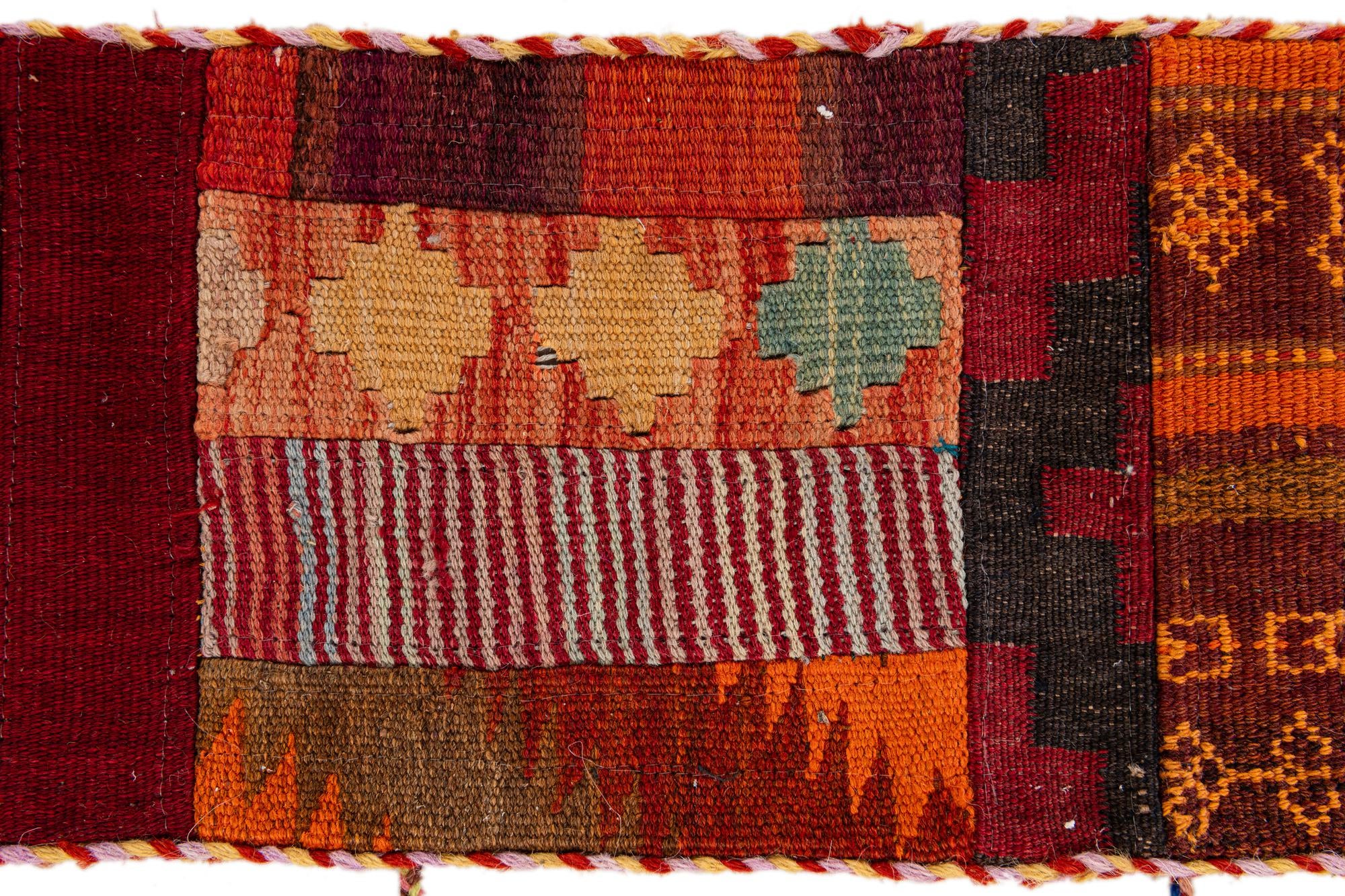 1' 8 x 4' 3 Hand Woven Wall Art Wool Rug
