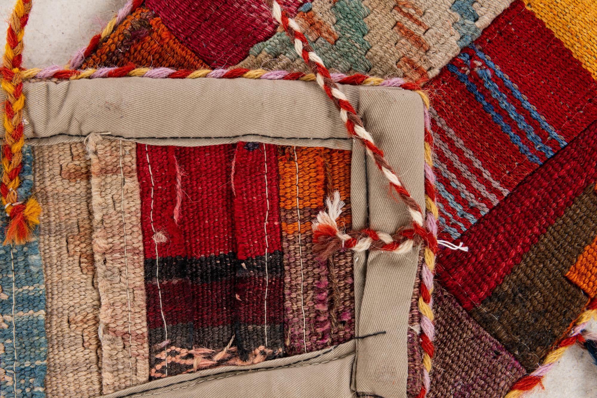 1' 8 x 4' 3 Hand Woven Wall Art Wool Rug
