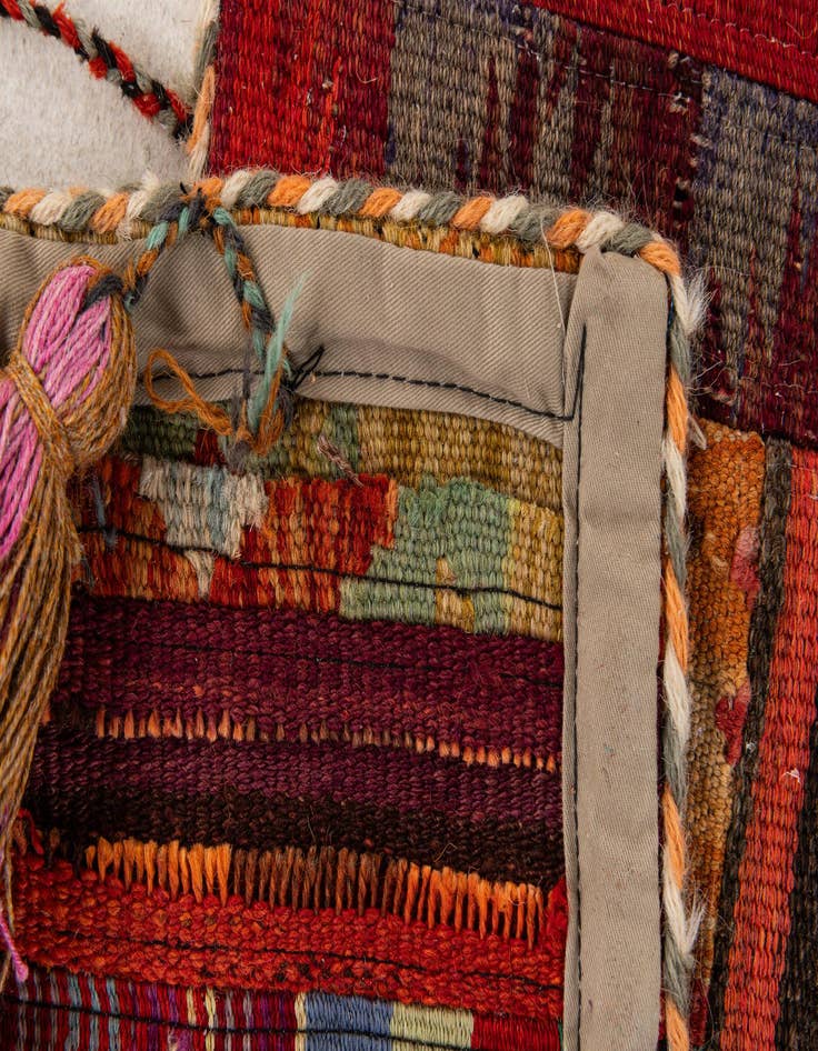 Detail image of 1' 8 x 4' 5  Hand Woven Wall Art Wool Rug