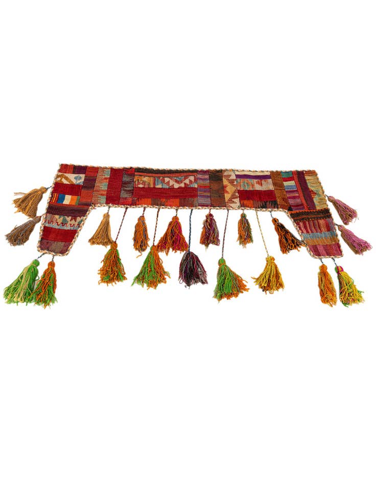 Detail image of 1' 8 x 4' 5  Hand Woven Wall Art Wool Rug