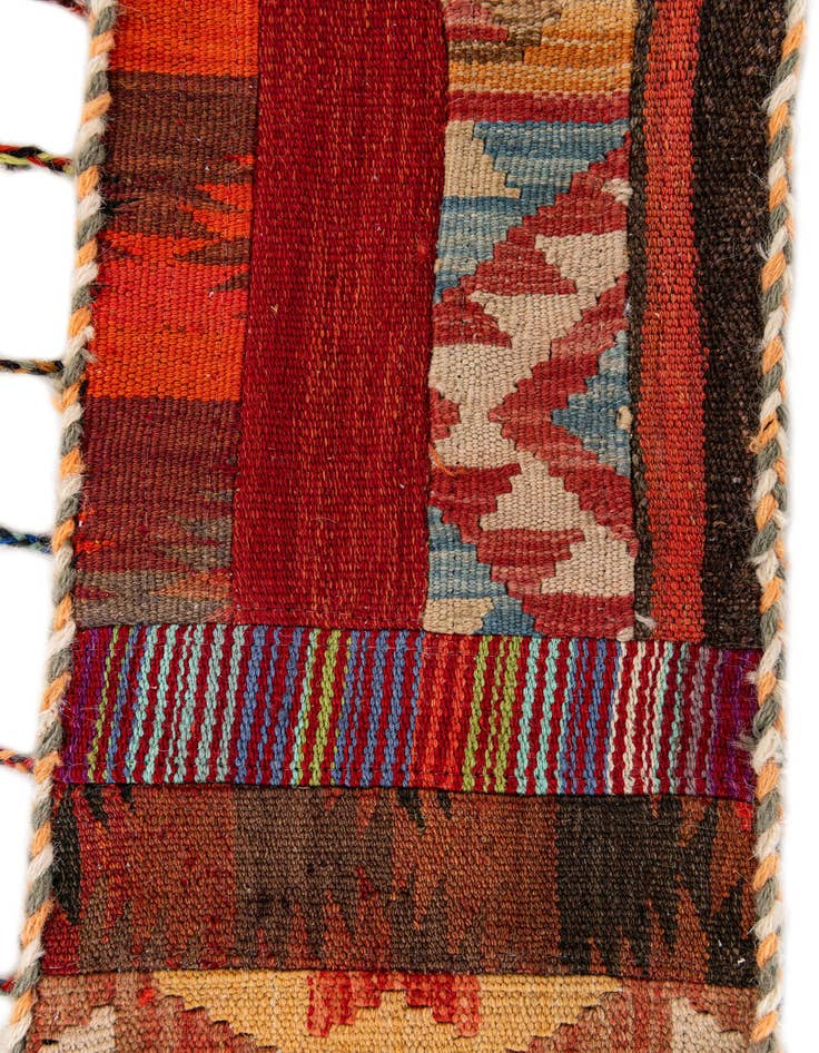 Detail image of 1' 8 x 4' 5  Hand Woven Wall Art Wool Rug