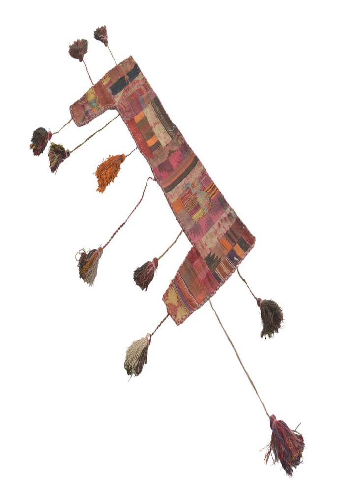 1' 8 x 4' 3 Hand Woven Wall Art Wool Rug
