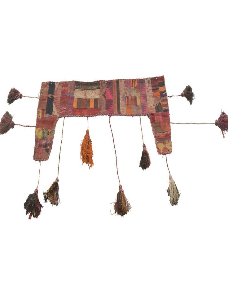 Detail image of 1' 8 x 4' 3 Hand Woven Wall Art Wool Rug