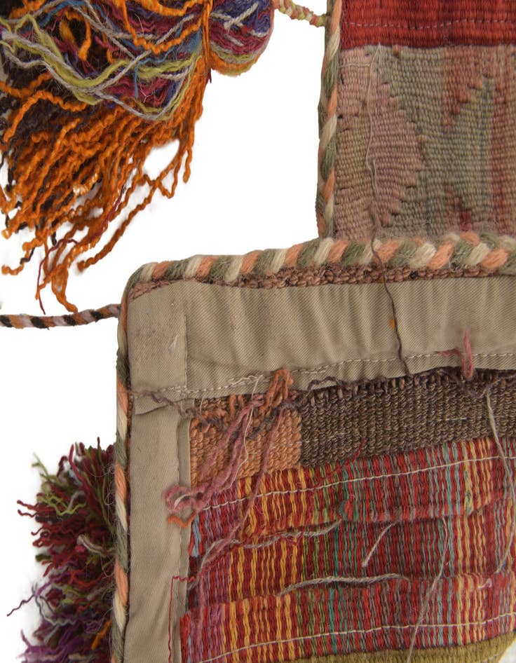 Detail image of 1' 9 x 4' 6  Hand Woven Wall Art Wool Rug