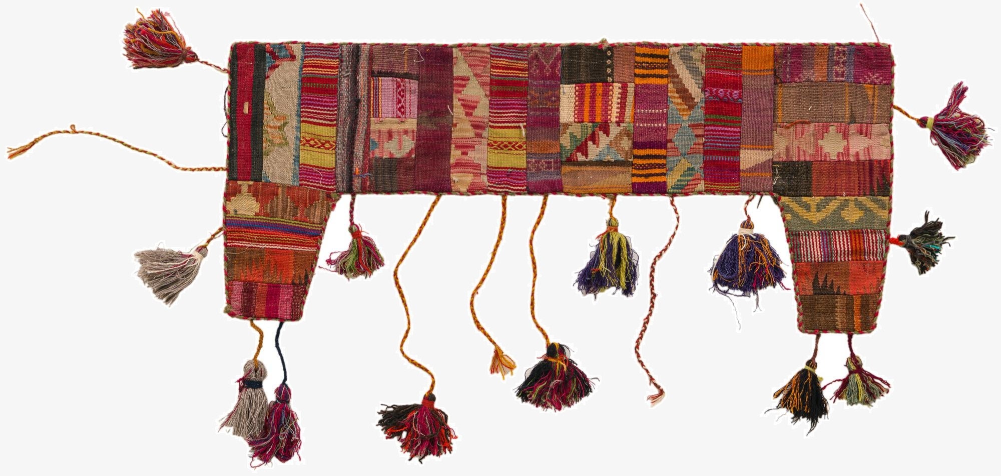 1' 9 x 4' 2  Hand Woven Wall Art Wool Rug