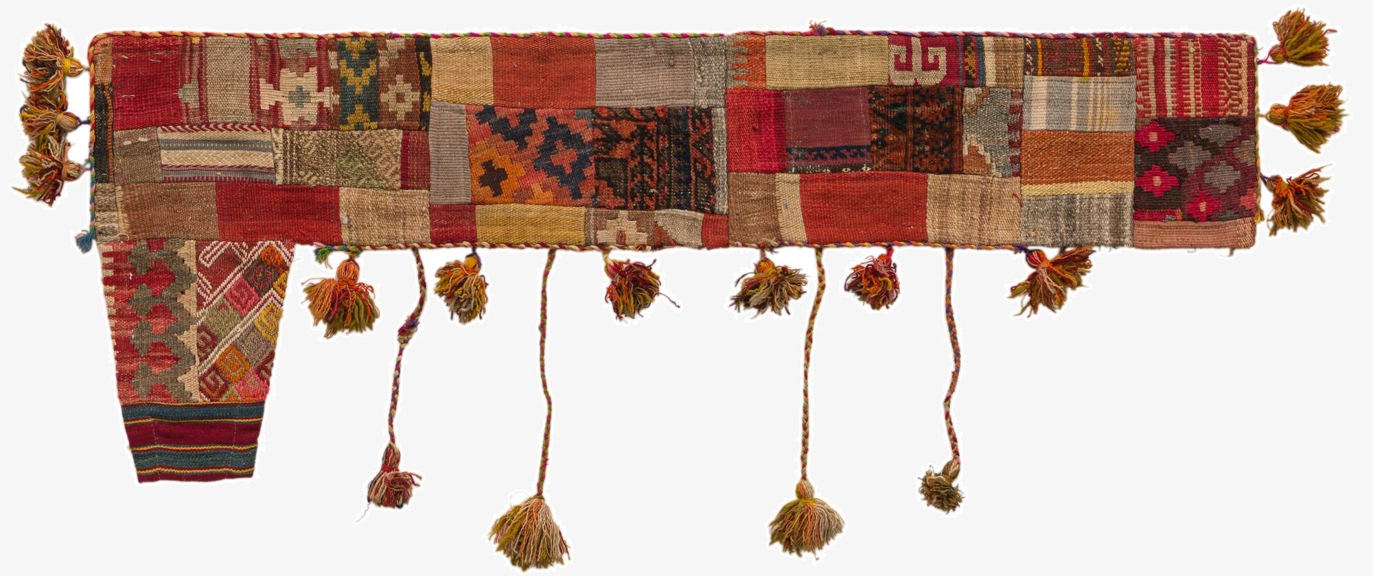 1' 7 x 4' 2  Hand Woven Wall Art Wool Rug