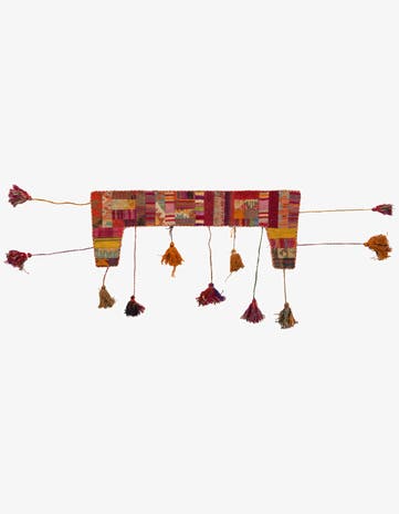 1' 8 x 4' 5 Hand Woven Wall Art Wool Rug