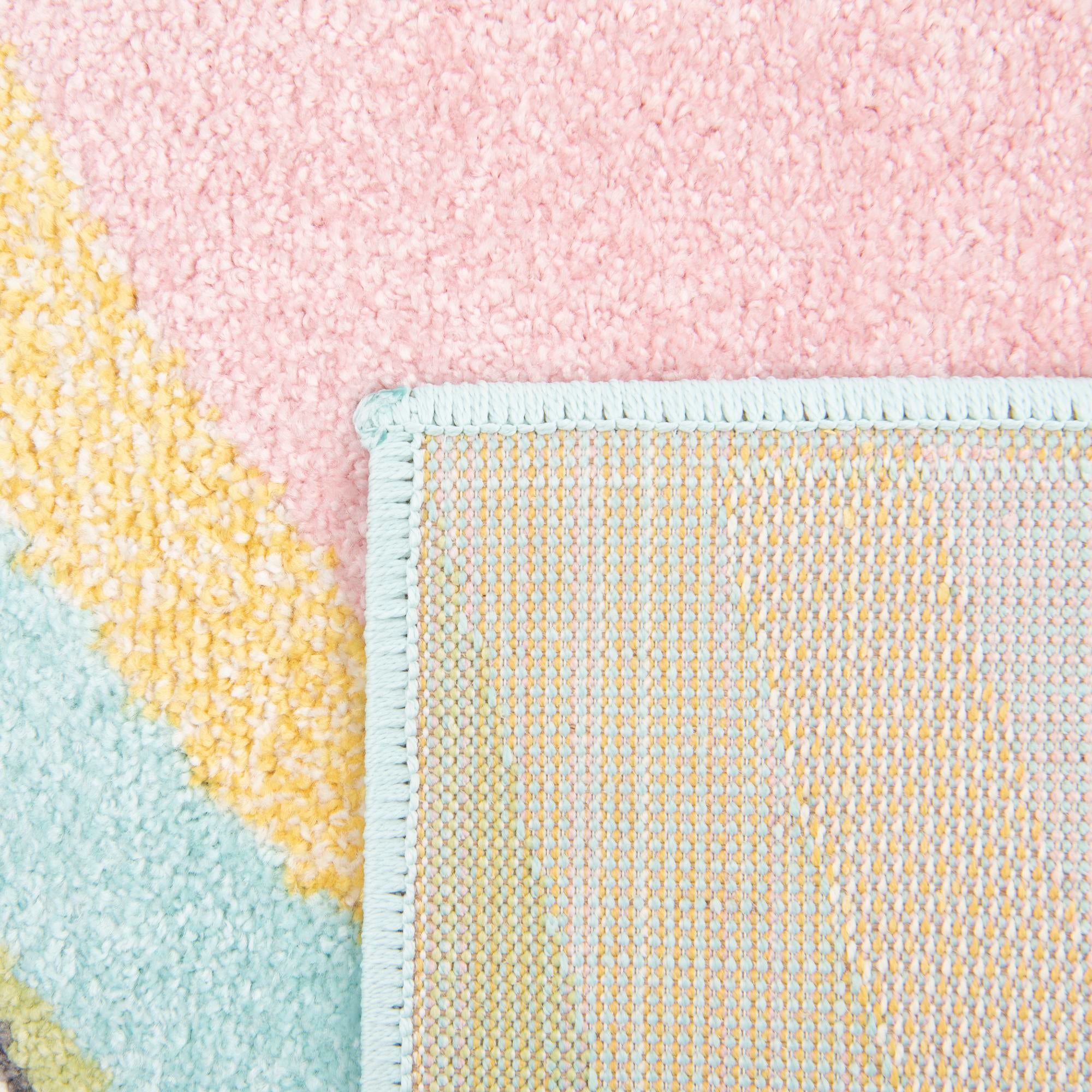 5' 3 x 8' Unicorn Whimsy Kids Rug