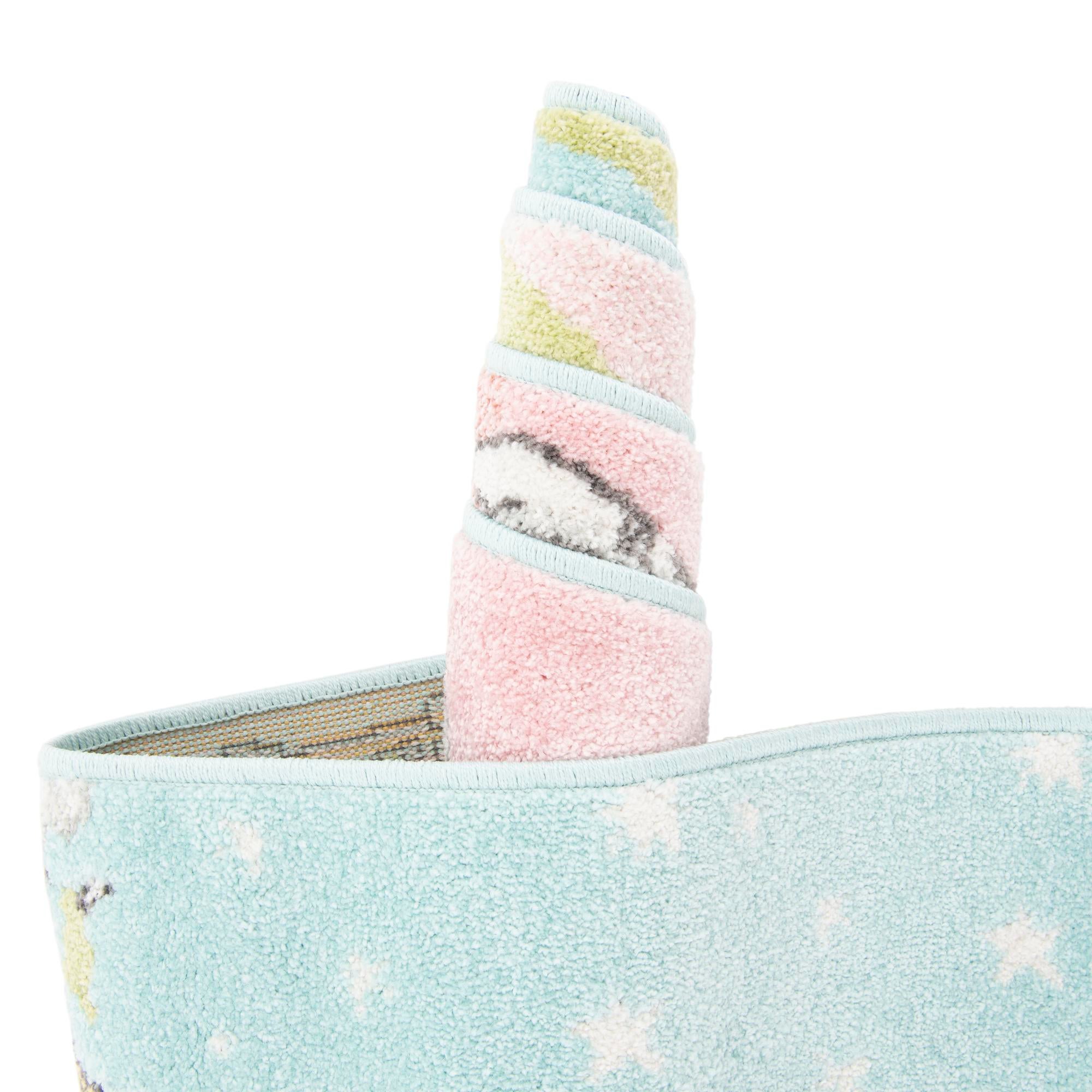 5' 3 x 8' Unicorn Whimsy Kids Rug