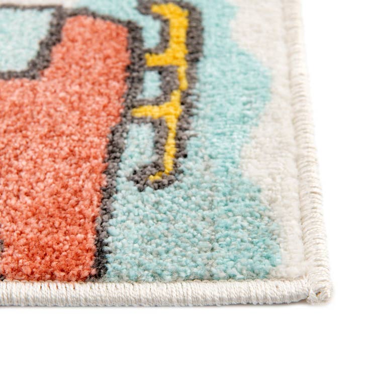 Detail image of 4' x 6' Airplanes Whimsy Kids Rug