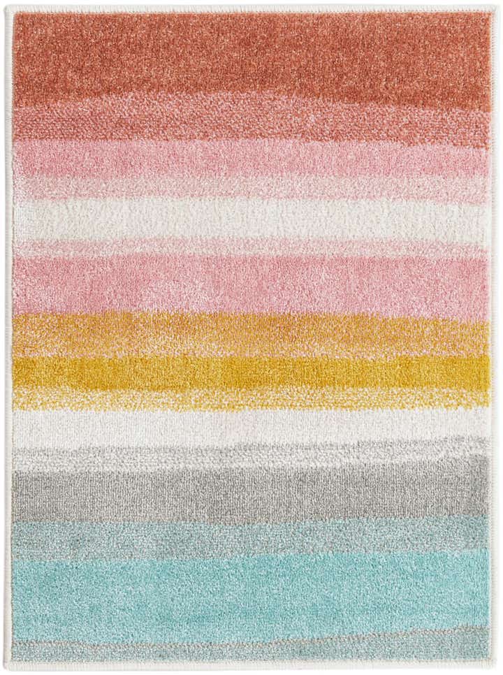 2' 2 x 3' Rainbow Stripes Whimsy Kids Rug