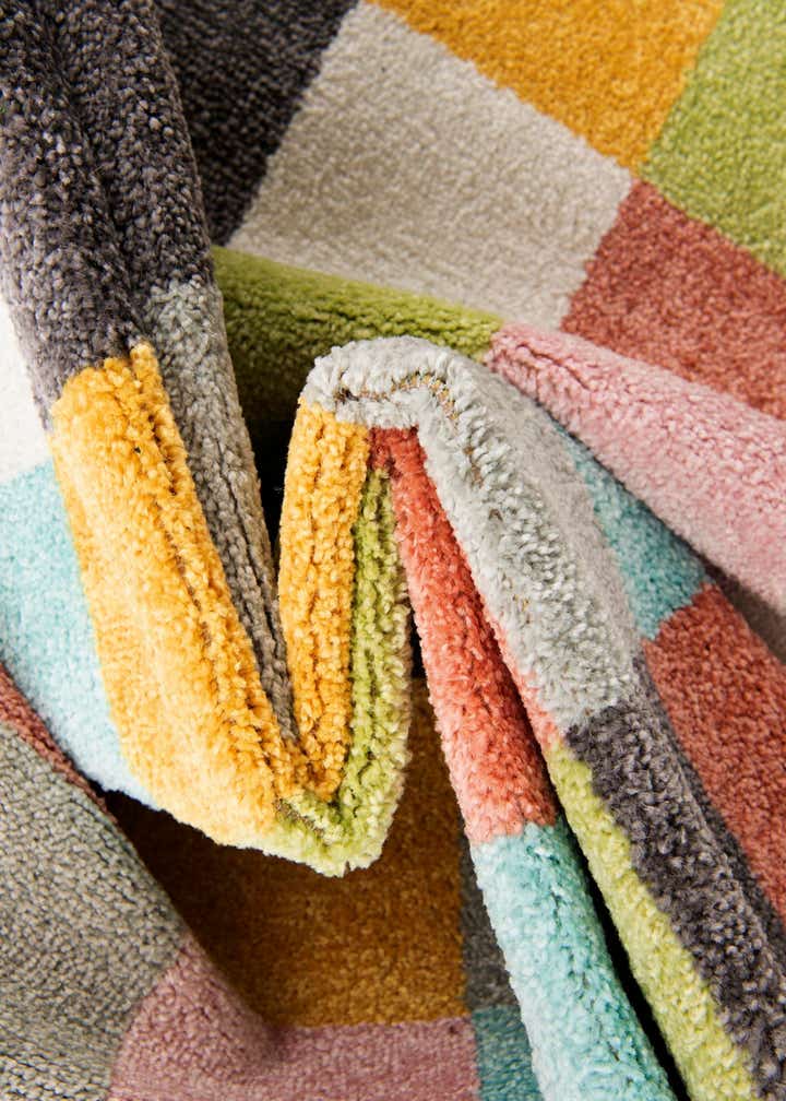 2' 2 x 2' 11 Checkered Whimsy Kids Rug