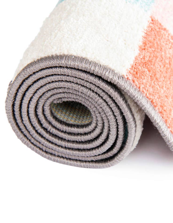 Detail image of 2' 2 x 2' 11 Checkered Whimsy Kids Rug