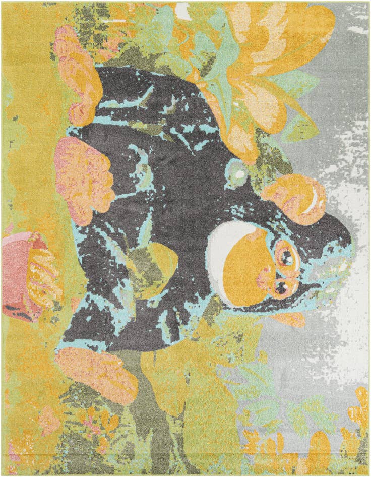 Detail image of 7' 10 x 10' Gorilla Whimsy Kids Rug