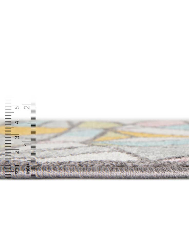 Detail image of 2' 2 x 3' 1 Stained Glass Whimsy Kids Rug