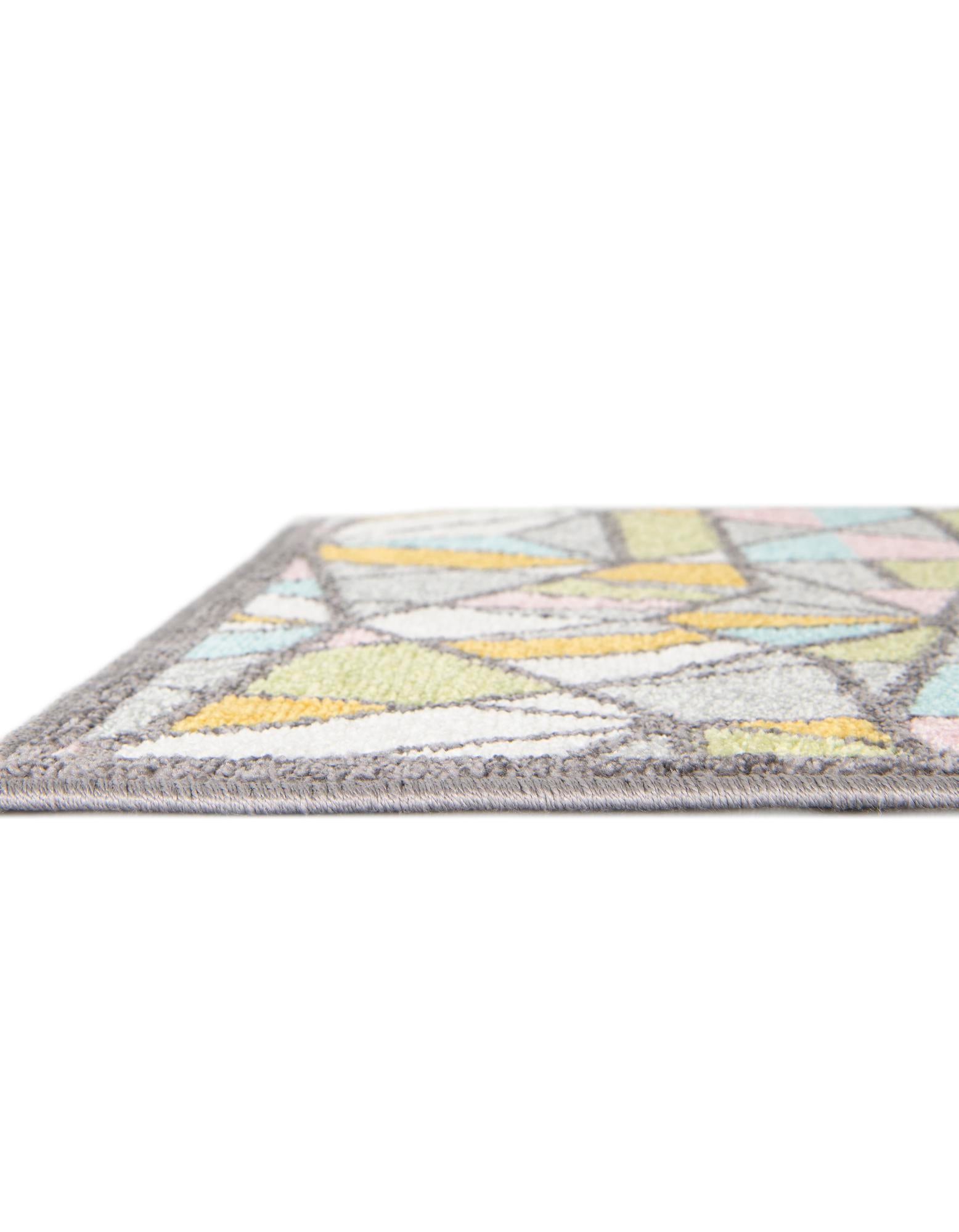 7' 10 x 10' Stained Glass Whimsy Kids Rug