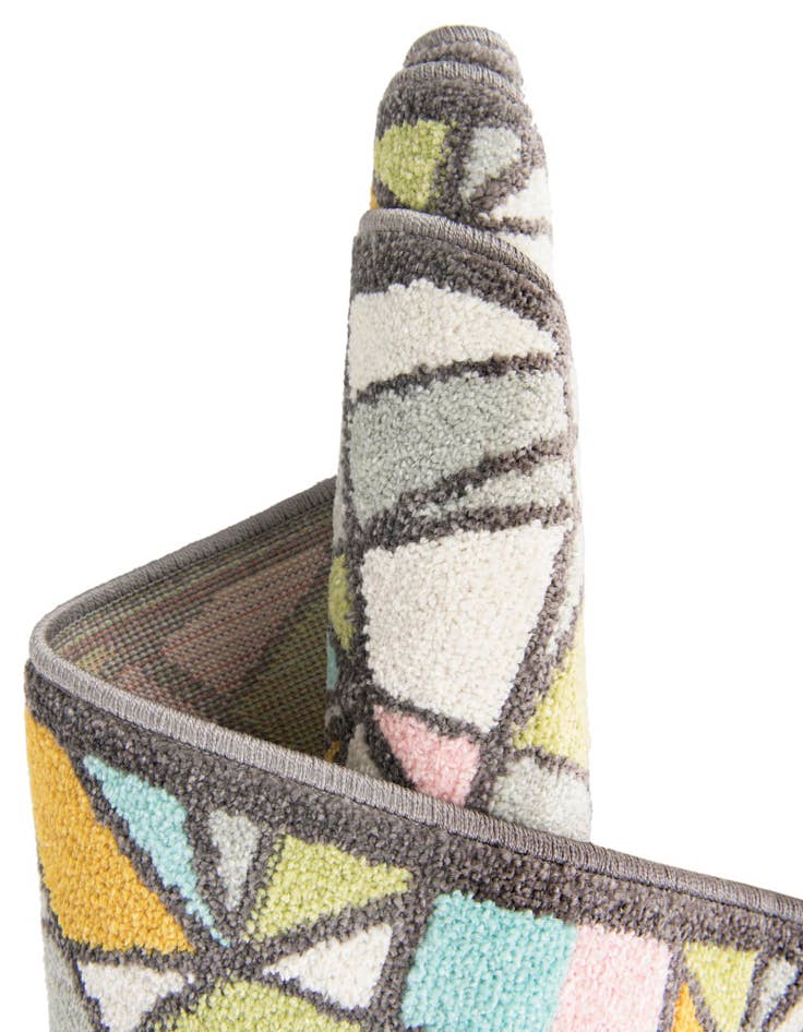 Detail image of 2' 2 x 3' 1 Stained Glass Whimsy Kids Rug