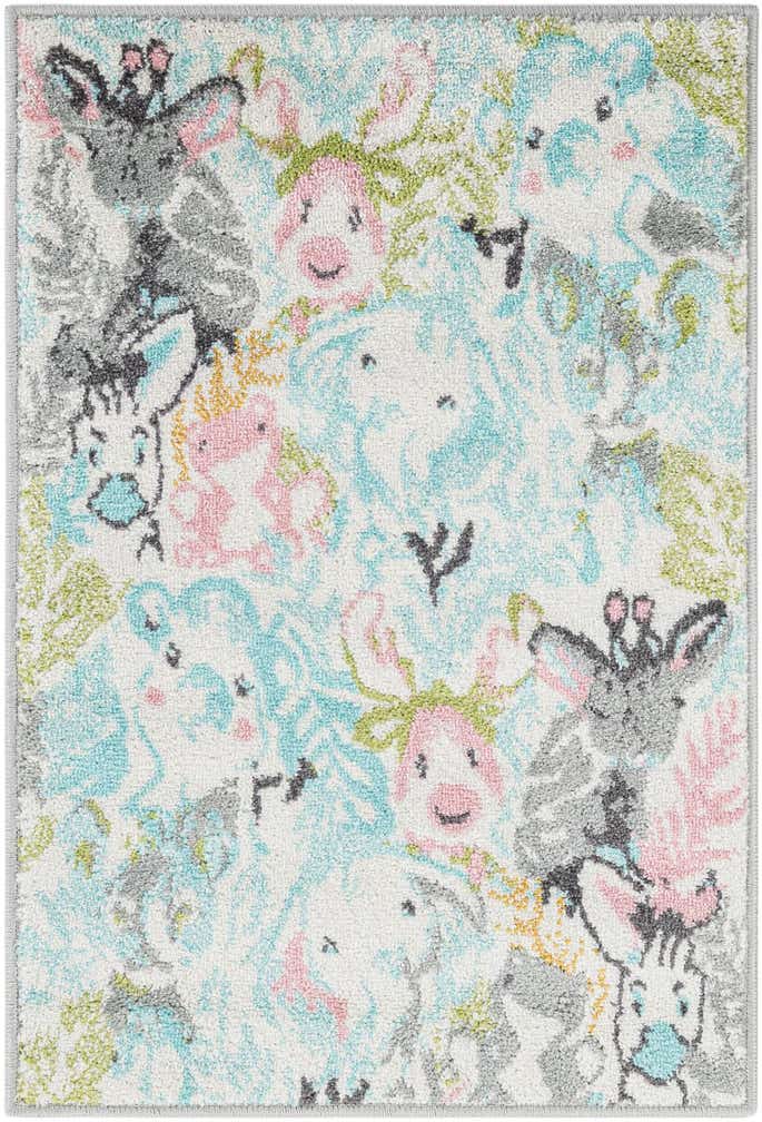 2' 2 x 3' Animals Whimsy Kids Rug