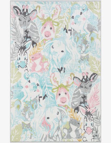 Animals Whimsy Kids Rug