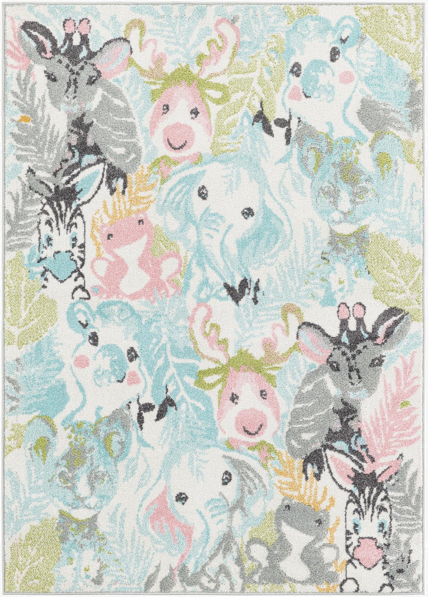 4' x 6' Animals Whimsy Kids Rug