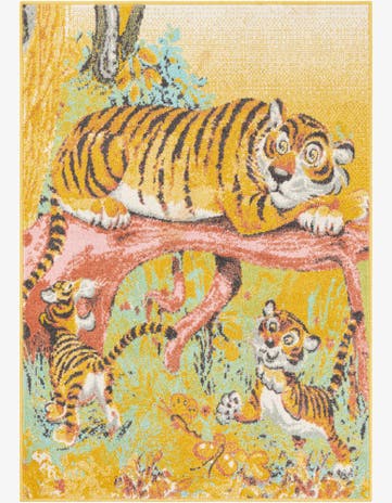 Tiger Whimsy Kids Rug