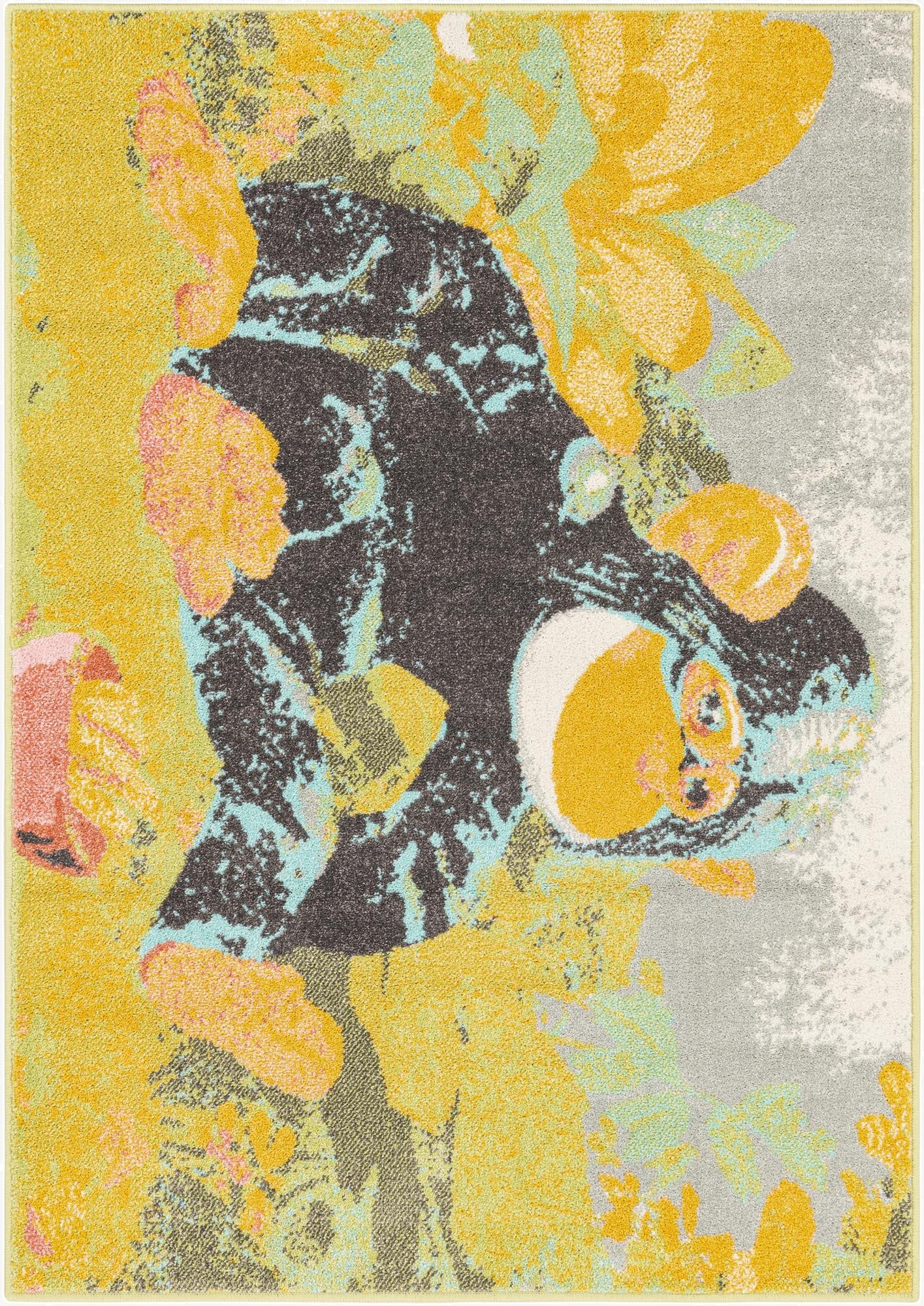 4' 1 x 6' 1 Gorilla Whimsy Kids Rug