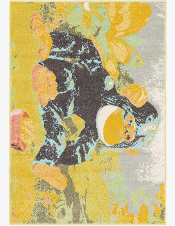 4' 1 x 6' 1 Gorilla Whimsy Kids Rug