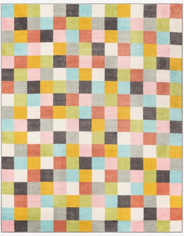 Checkered Whimsy Kids Rug