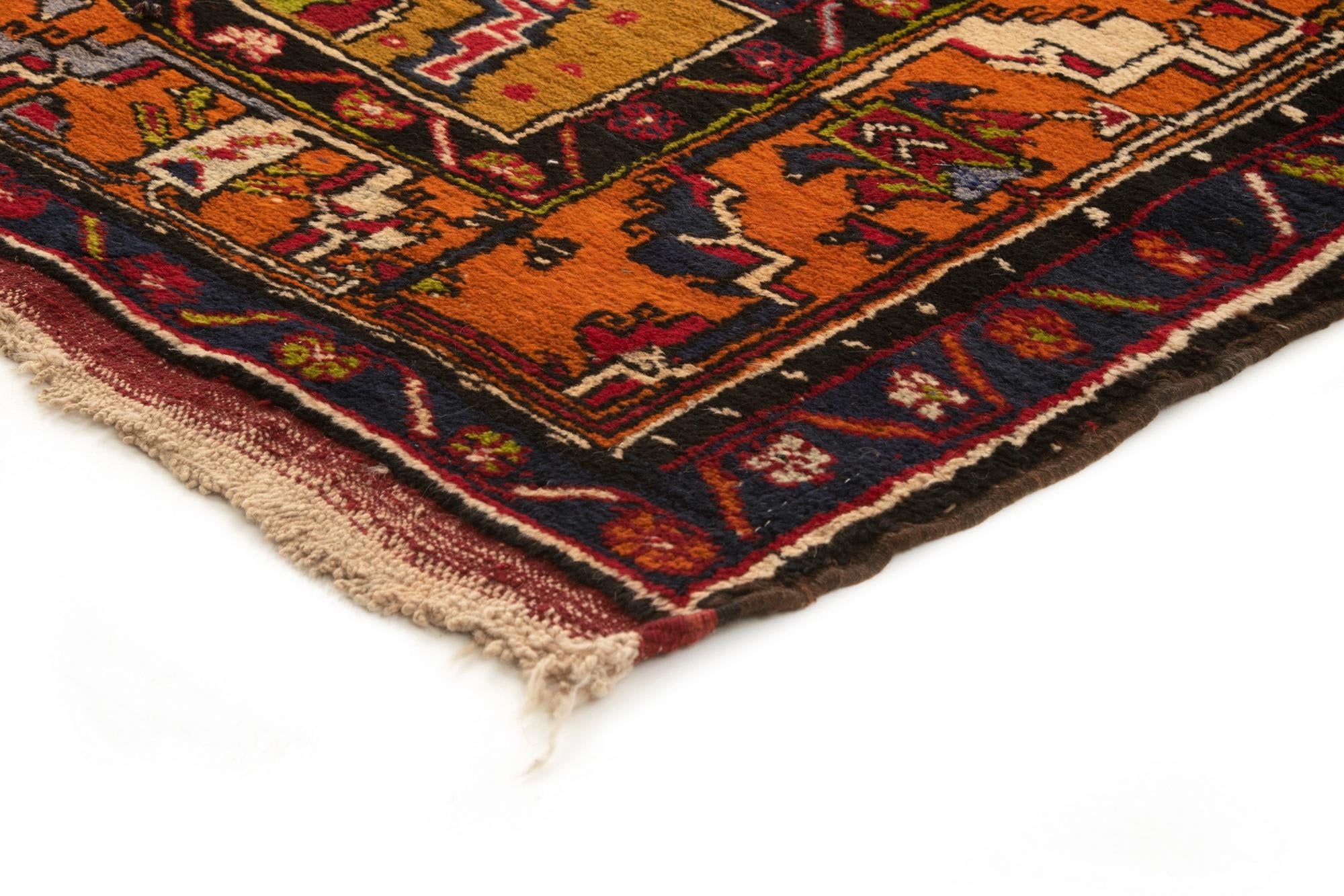 4' 2 x 8' Hand Knotted Yuruk Rug