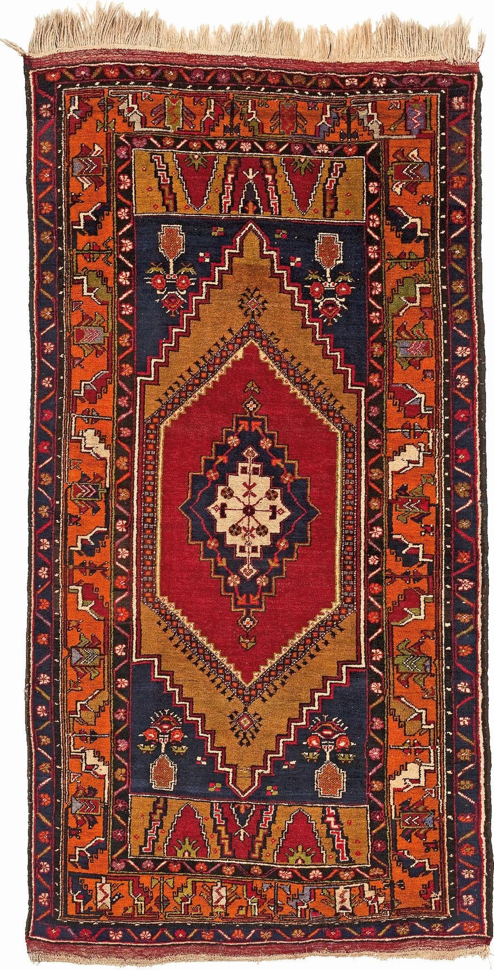 4' 2 x 8' Hand Knotted Yuruk Rug