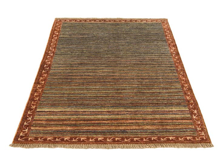 Detail image of 3' 2 x 4' 10 Hand Knotted Ziegler Modern Rug