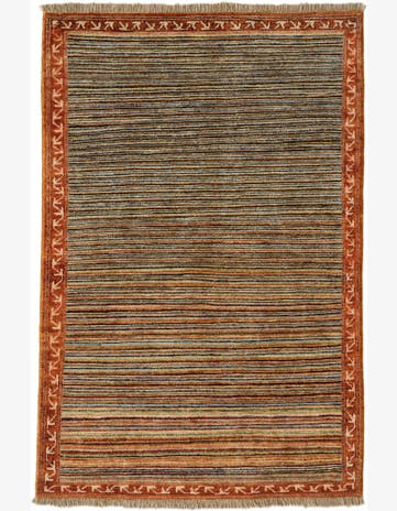 3' 2 x 4' 10 Hand Knotted Ziegler Modern Rug