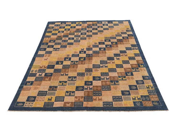 Detail image of 5' 5 x 7' 10 Hand Knotted Ziegler Modern Rug
