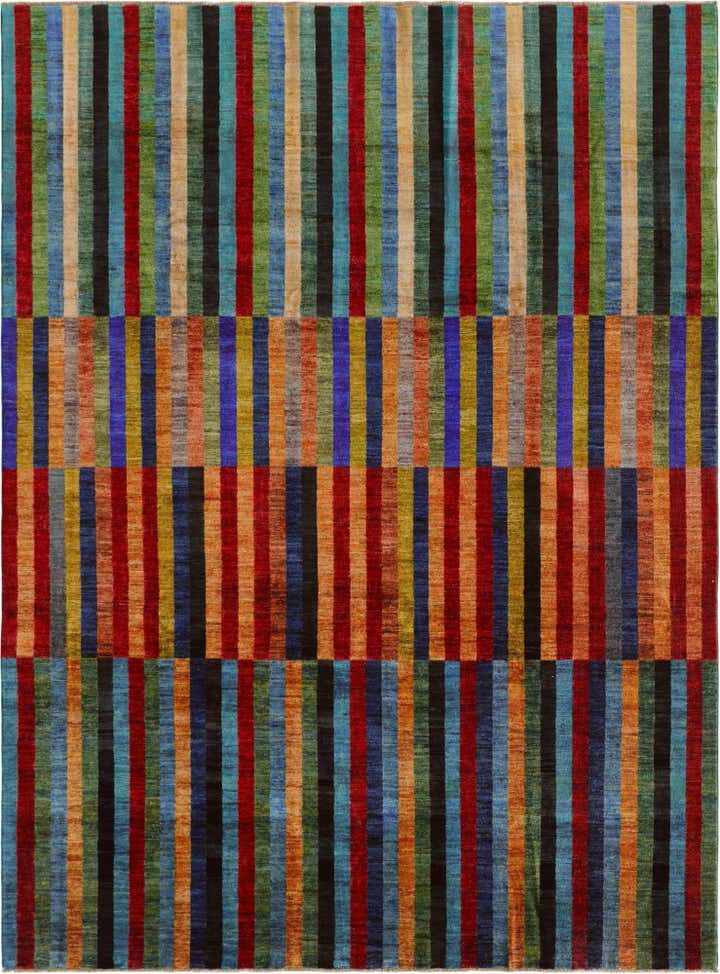 8' 7 x 11' 7 Hand Knotted Ziegler Modern Rug