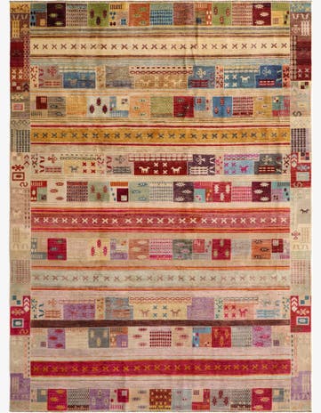9' 3 x 12' 4 Hand Knotted Ziegler Modern Rug