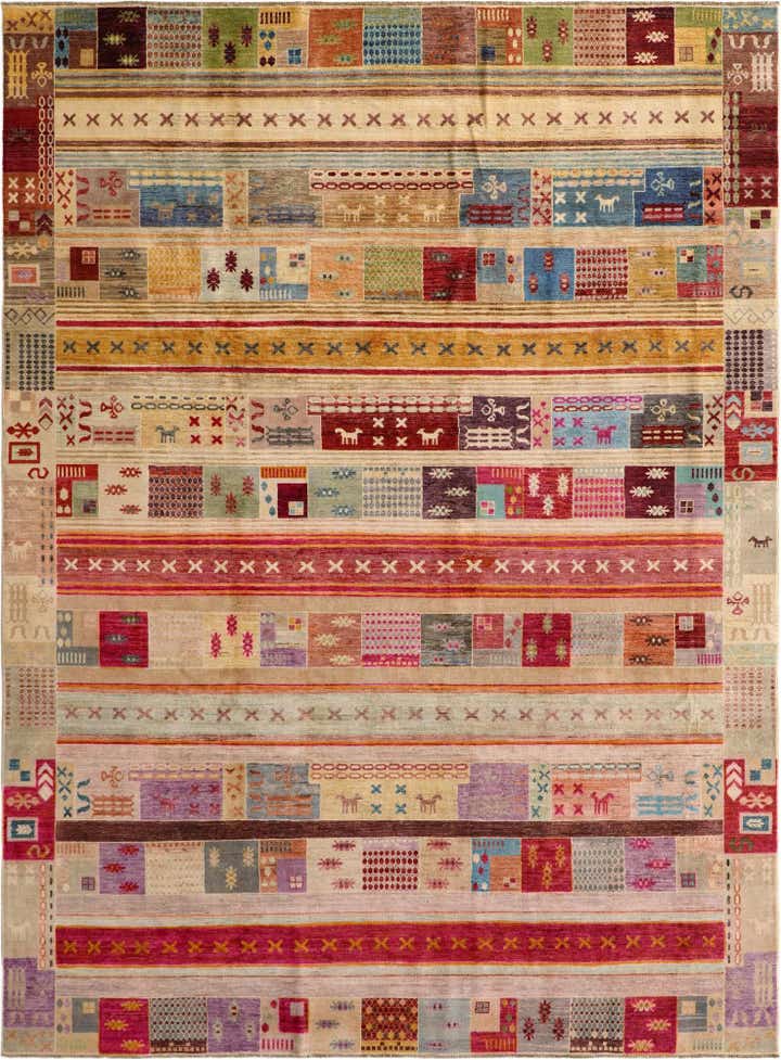 9' 3 x 12' 4 Hand Knotted Ziegler Modern Rug