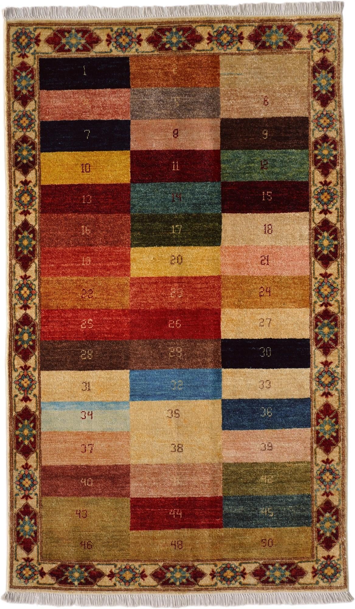 3' 7 x 5' 11 Hand Knotted Ziegler Modern Rug