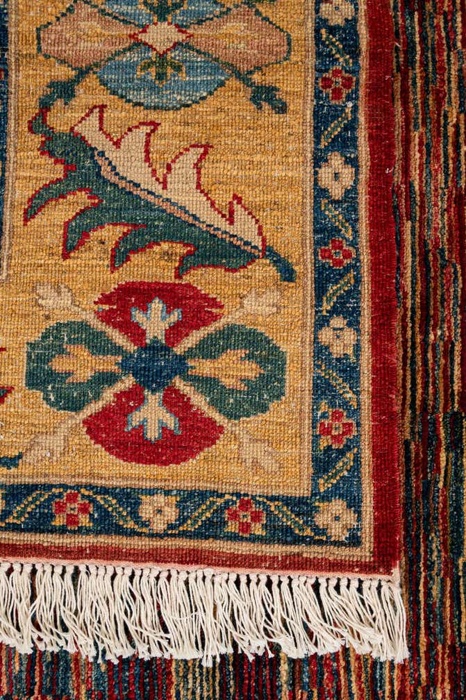 4' 11 x 6' 1 Hand Knotted Ziegler Wool Rug