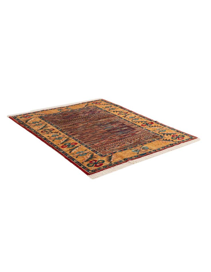 Detail image of 4' 11 x 6' 1 Hand Knotted Ziegler Wool Rug