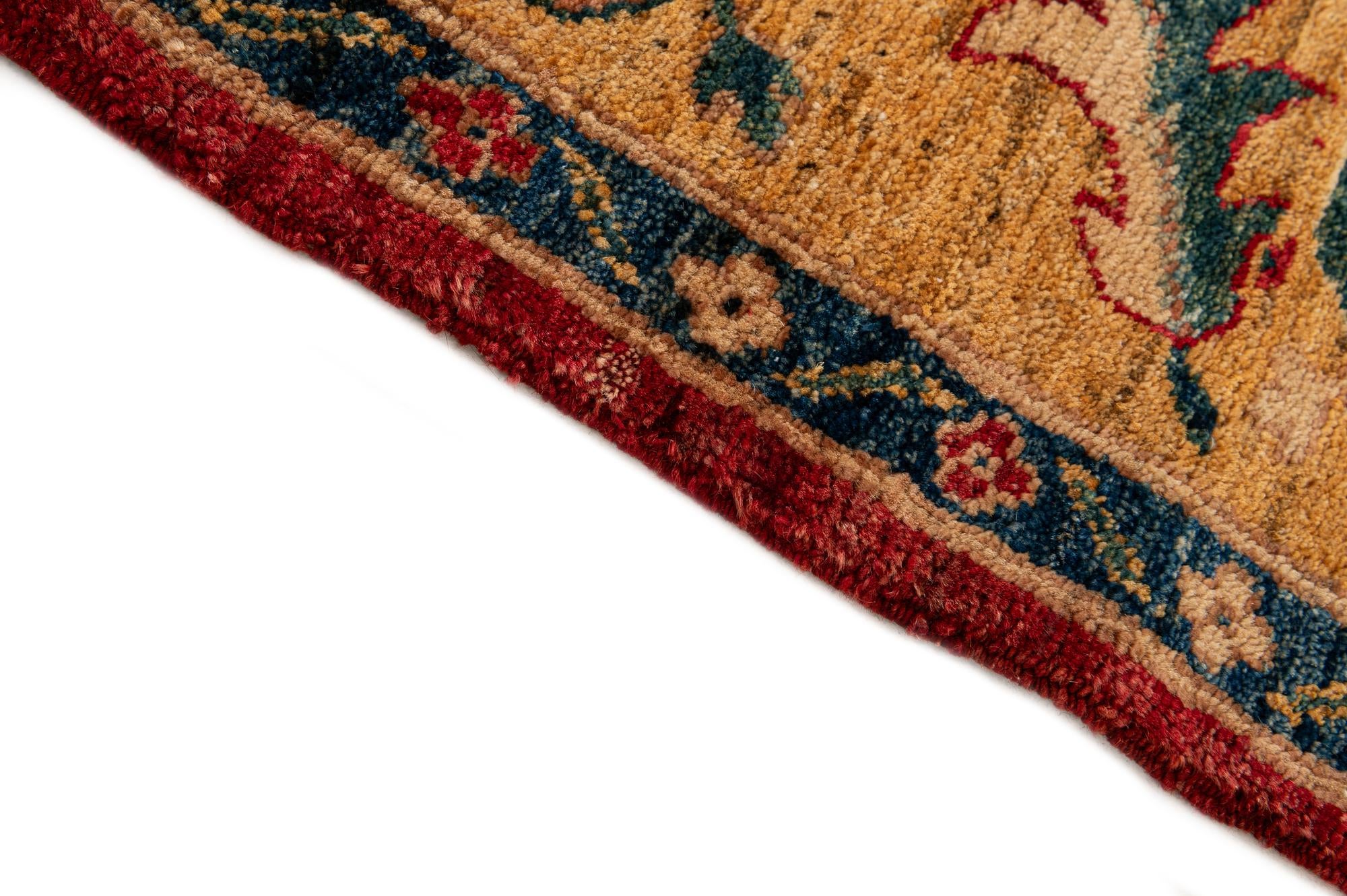 4' 11 x 6' 1 Hand Knotted Ziegler Wool Rug