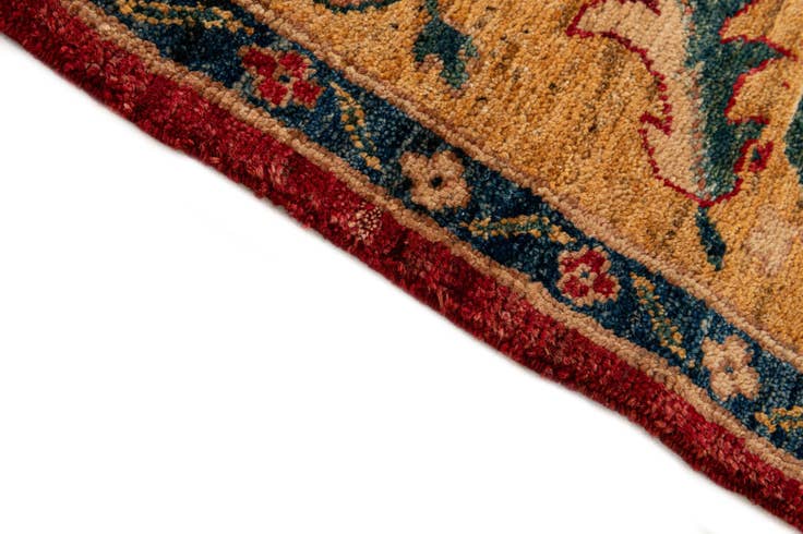 Detail image of 4' 11 x 6' 1 Hand Knotted Ziegler Wool Rug