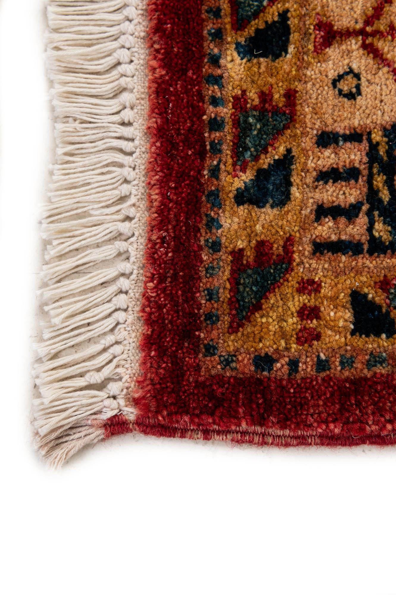 5' 1 x 6' 10 Hand Knotted Ziegler Wool Rug