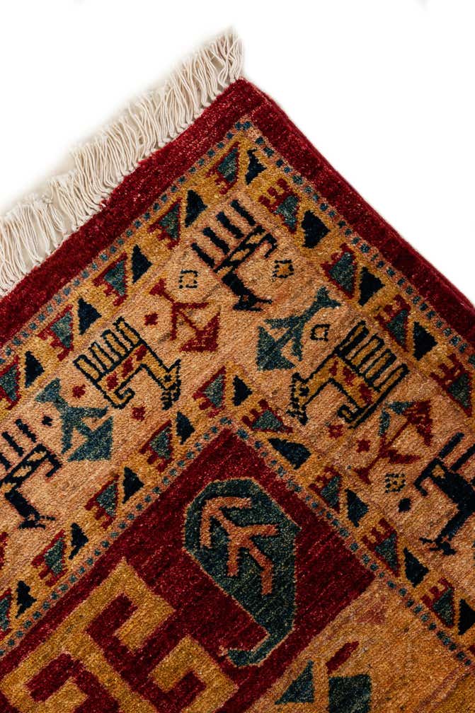 5' 1 x 6' 10 Hand Knotted Ziegler Wool Rug